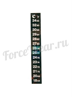 Термометр клеящийся вертикальный - фото 20098