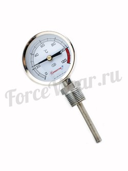 Термометр биметаллический радиальный ТБ-60  (0-120) - фото 20107