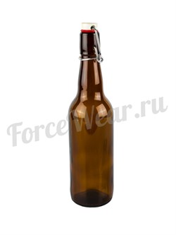 Бутыль (бутылка) Beer LM, темное стекло, бугельная крышка (0.5 л.) - фото 20154