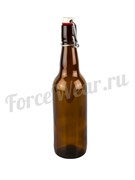 Бутыль (бутылка) Beer LM, темное стекло, бугельная крышка (0.5 л.)